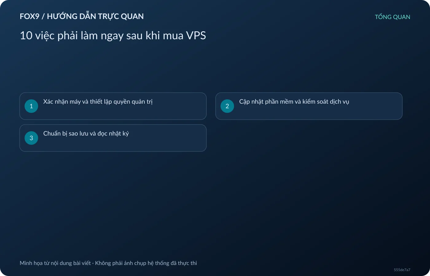 10 việc phải làm ngay sau khi mua VPS