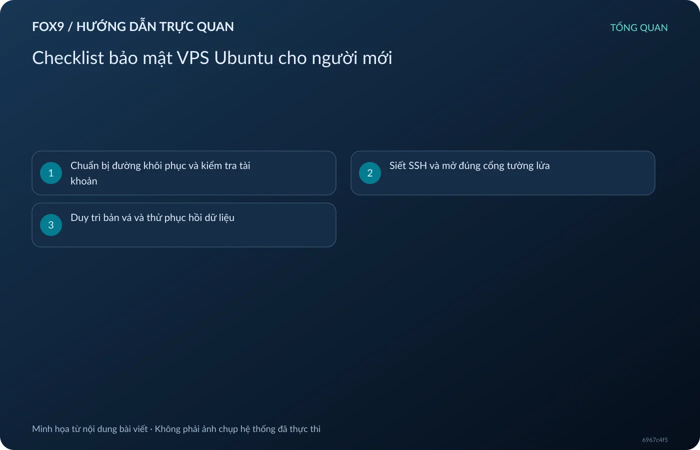 Checklist bảo mật VPS Ubuntu cho người mới