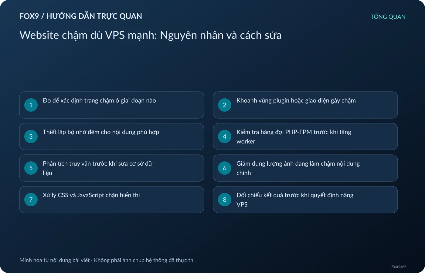 Website chậm dù VPS mạnh: Nguyên nhân và cách sửa