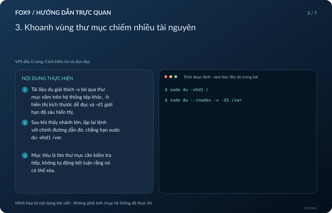 Minh họa 3. Khoanh vùng thư mục chiếm nhiều tài nguyên