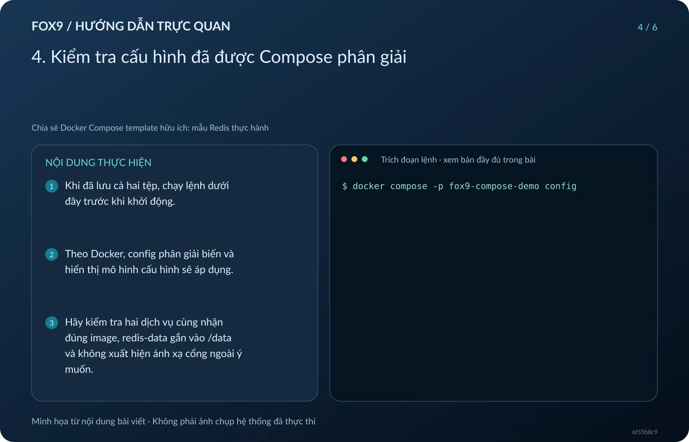 Minh họa 4. Kiểm tra cấu hình đã được Compose phân giải