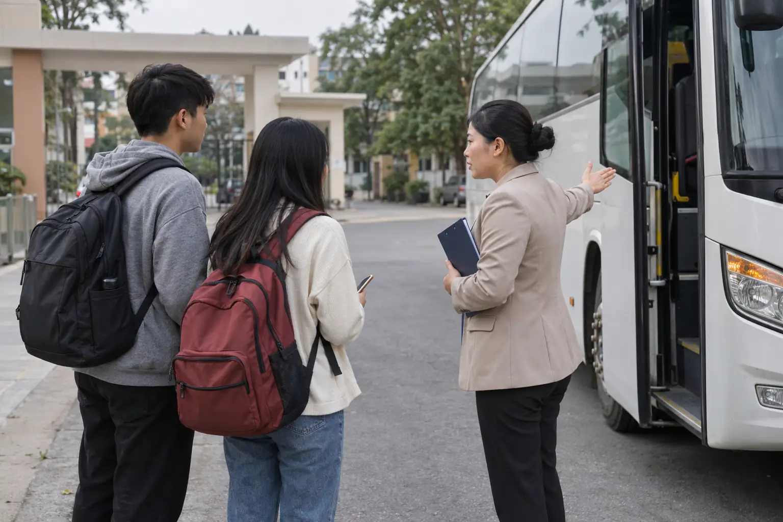 Lilama 2 cảnh báo xe khách sau phản ánh chở sinh viên sai tuyến