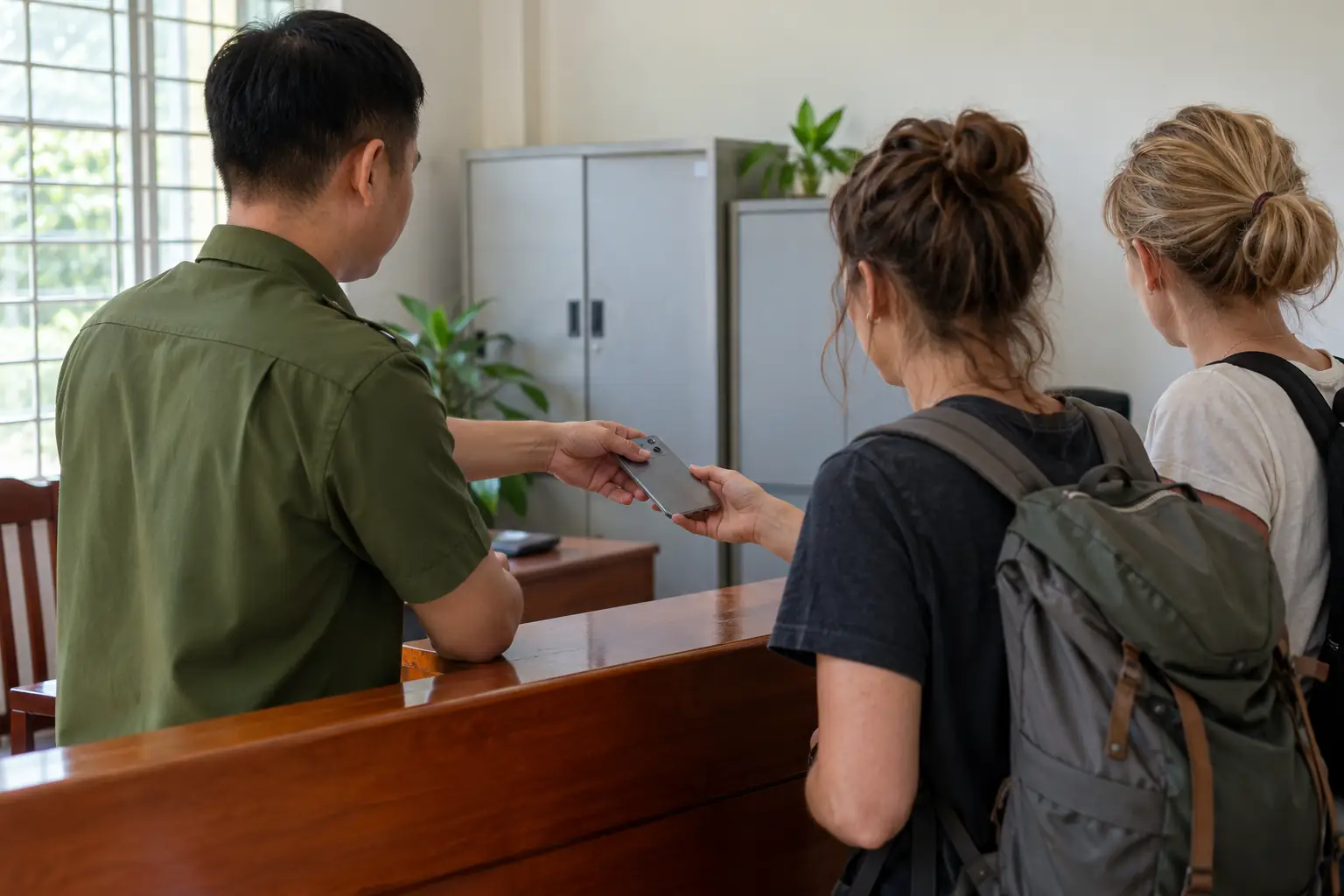 Huế bắt hai nghi phạm giật điện thoại của du khách Ý