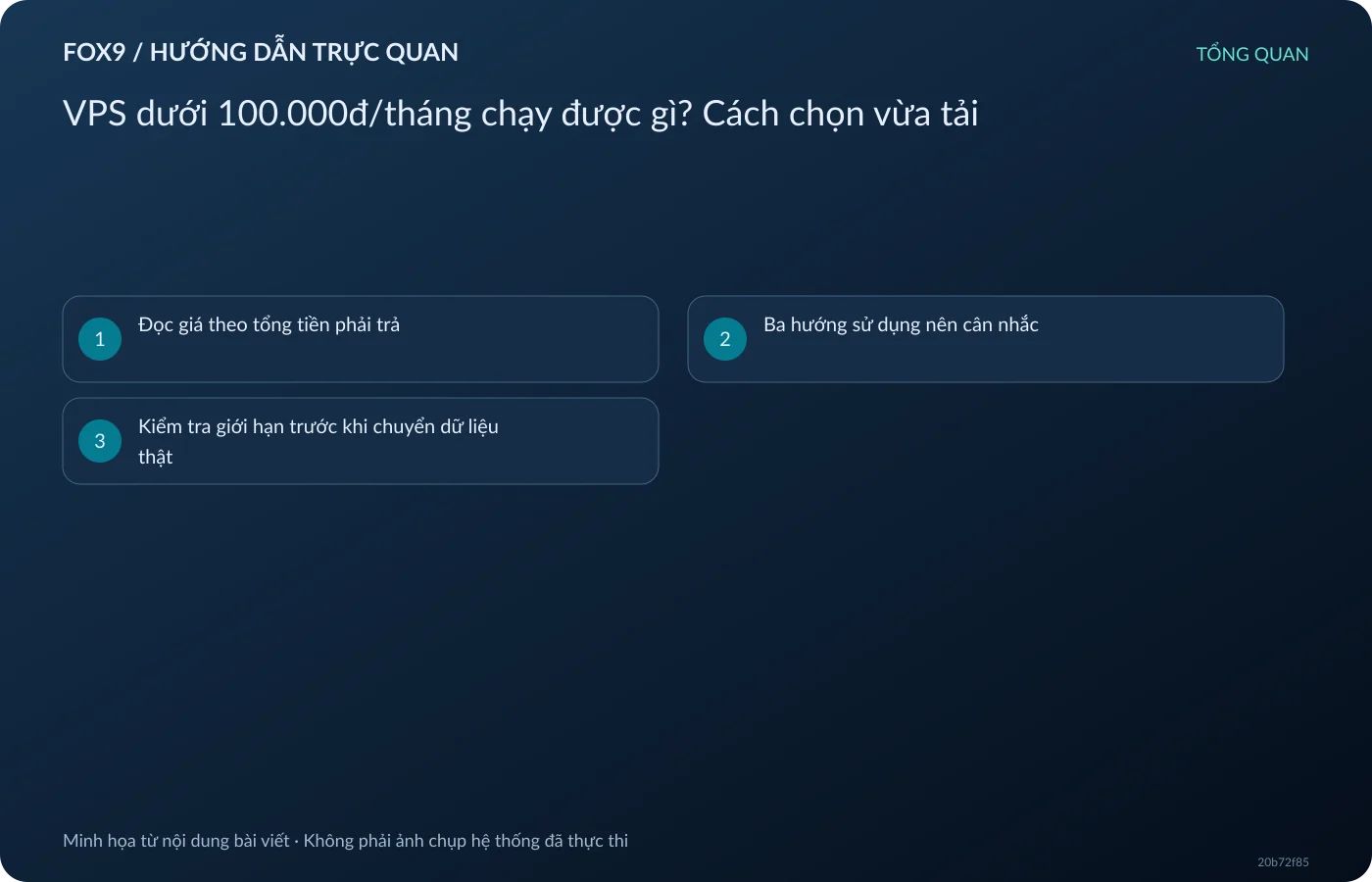 VPS dưới 100.000đ/tháng chạy được gì? Cách chọn vừa tải