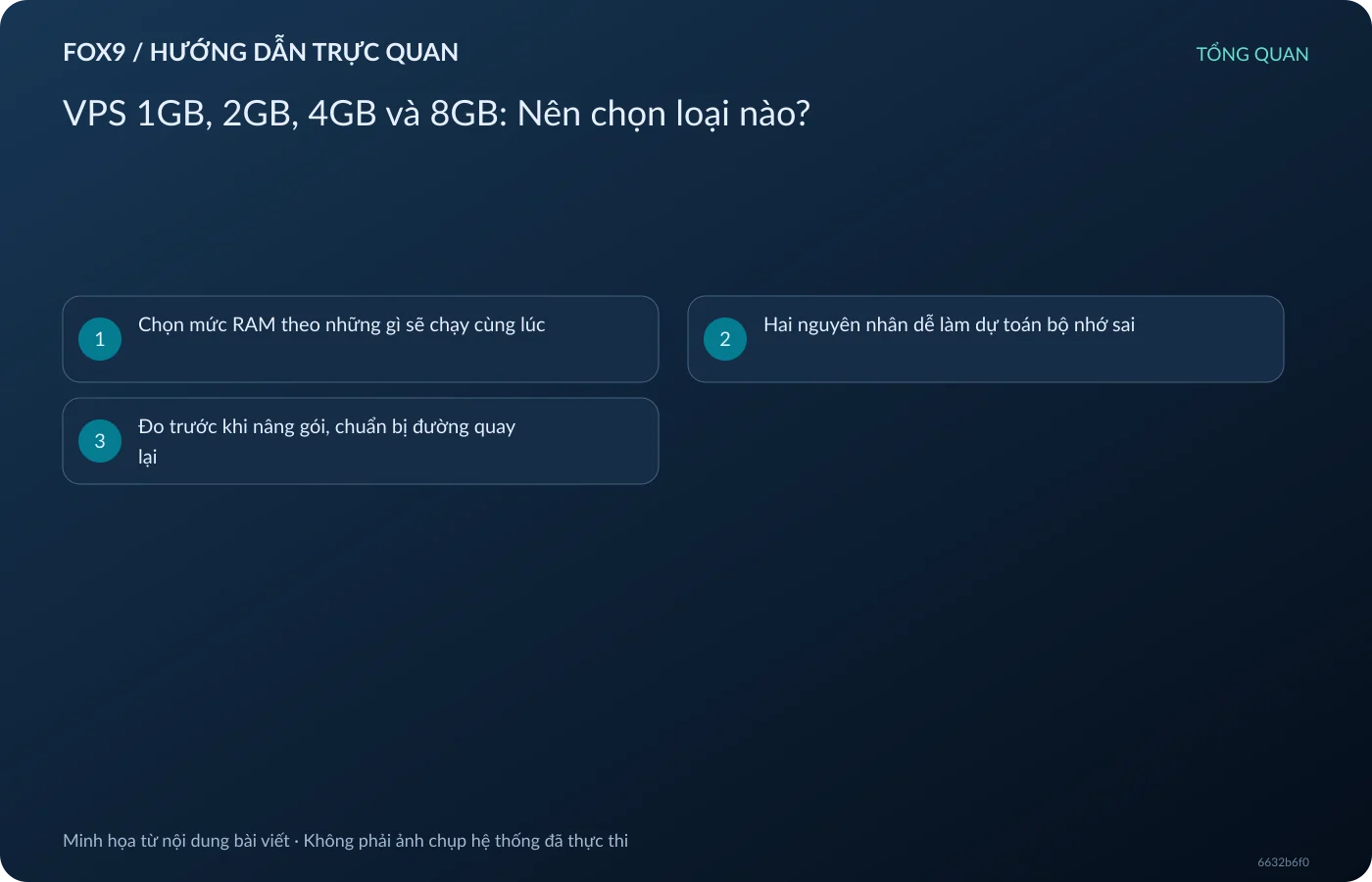 VPS 1GB, 2GB, 4GB và 8GB: Nên chọn loại nào?